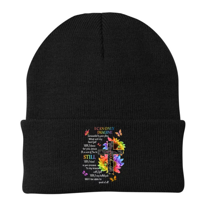 I Only Can Imagine Faith Christian Faith Jesus God Lover Knit Cap Winter Beanie