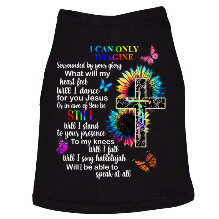 I Only Can Imagine Faith Christian Jesus God Doggie Tank