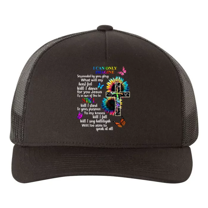 I Only Can Imagine Faith Christian Jesus God Yupoong Adult 5-Panel Trucker Hat