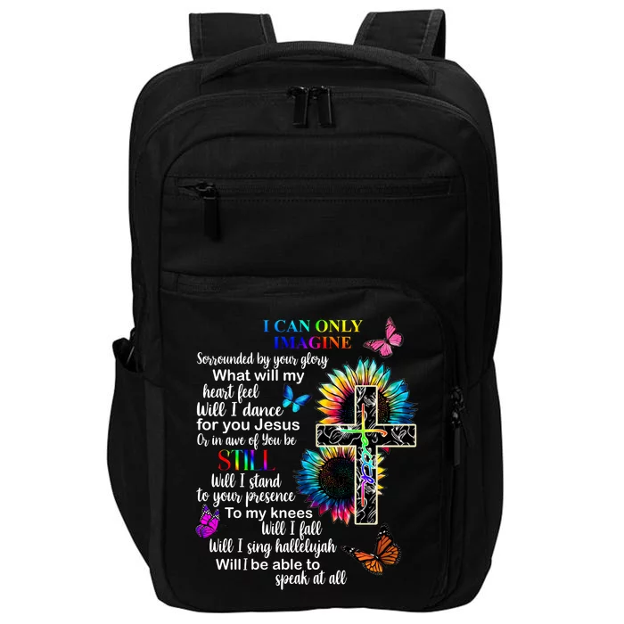 I Only Can Imagine Faith Christian Jesus God Impact Tech Backpack