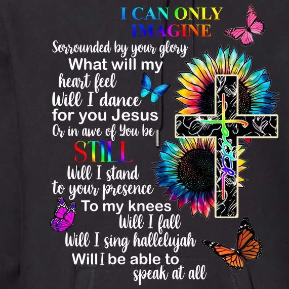 I Only Can Imagine Faith Christian Jesus God Premium Hoodie