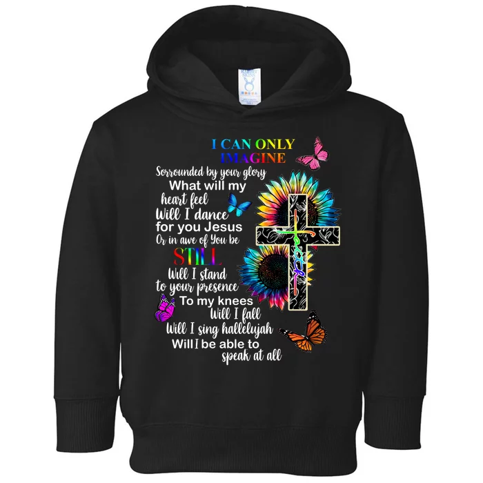 I Only Can Imagine Faith Christian Jesus God Toddler Hoodie