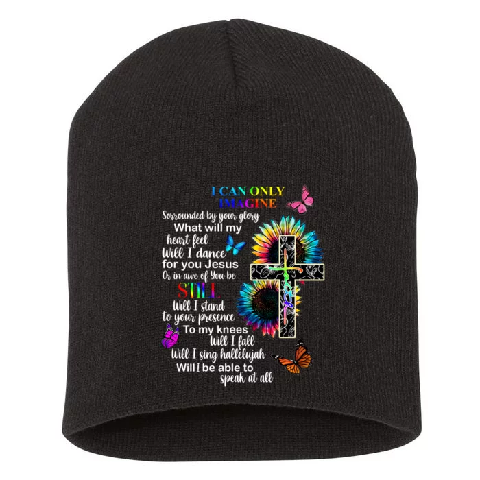 I Only Can Imagine Faith Christian Jesus God Short Acrylic Beanie