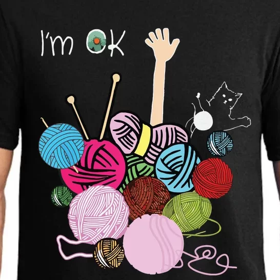 Im Ok Crochet And Knitting Funny Crocheting Pajama Set