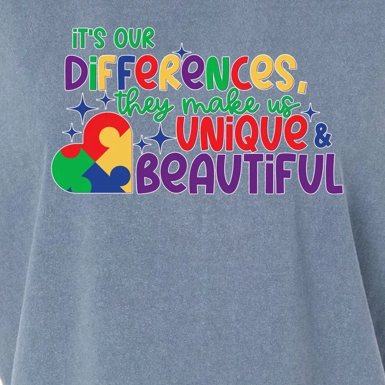 Its Our Differences They Make Us Unique And Beautiful Garment-Dyed Women's Muscle Tee