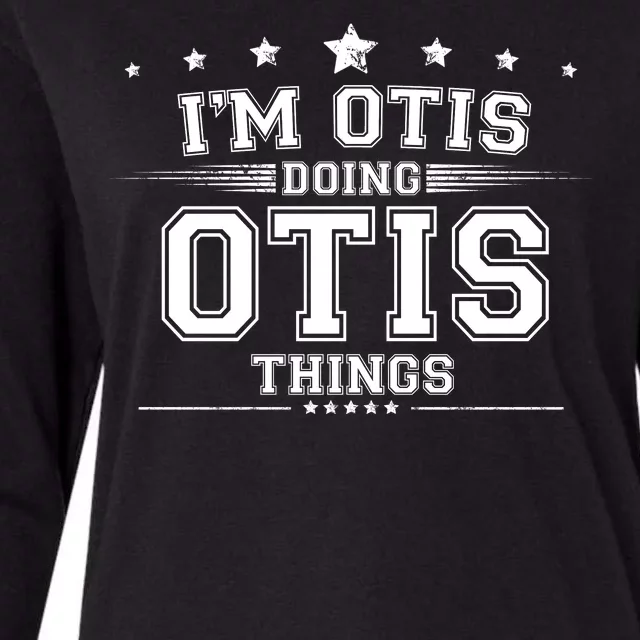 Im Otis Doing Otis Things Womens Cotton Relaxed Long Sleeve T-Shirt