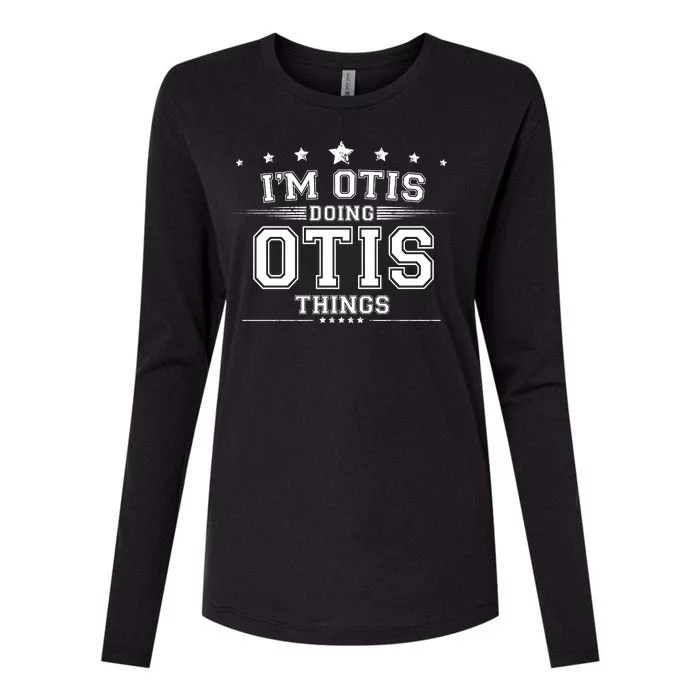 Im Otis Doing Otis Things Womens Cotton Relaxed Long Sleeve T-Shirt