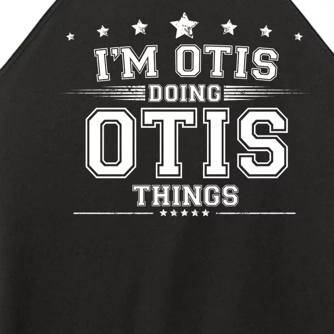 Im Otis Doing Otis Things Women’s Perfect Tri Rocker Tank