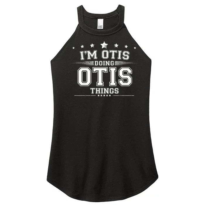 Im Otis Doing Otis Things Women’s Perfect Tri Rocker Tank