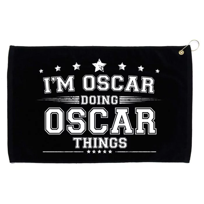 Im Oscar Doing Oscar Things Grommeted Golf Towel