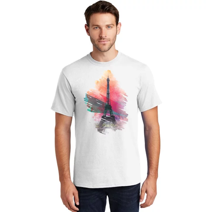 Illustration Of Eiffel Tower In Paris Tall T-Shirt