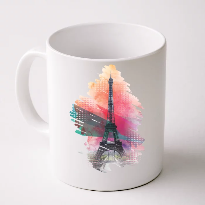 Illustration Of Eiffel Tower In Paris Front & Back Coffee Mug