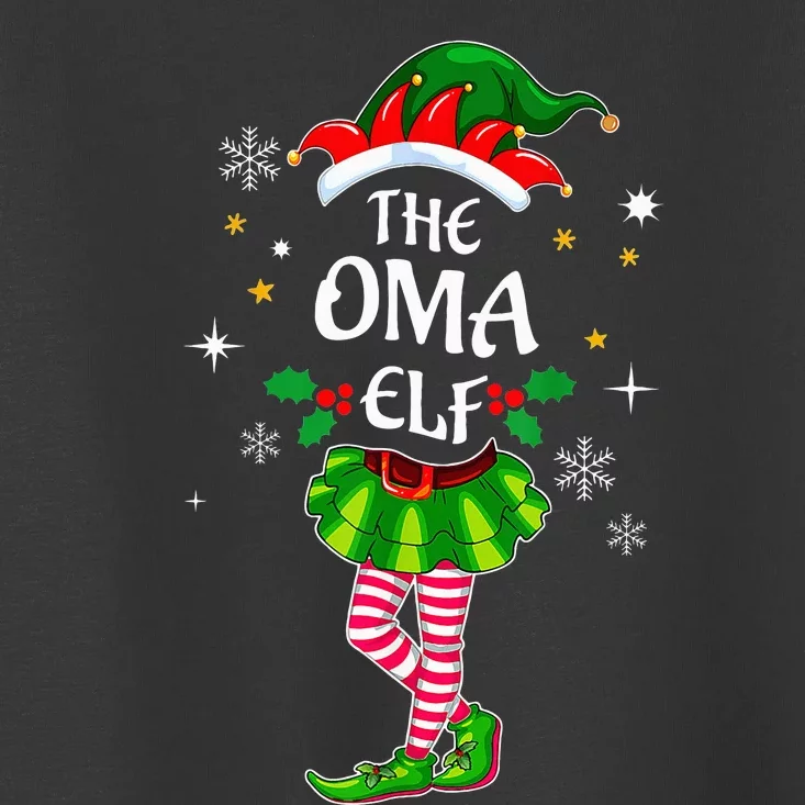 Im Oma Elf Cute Family Christmas Matching Toddler T-Shirt