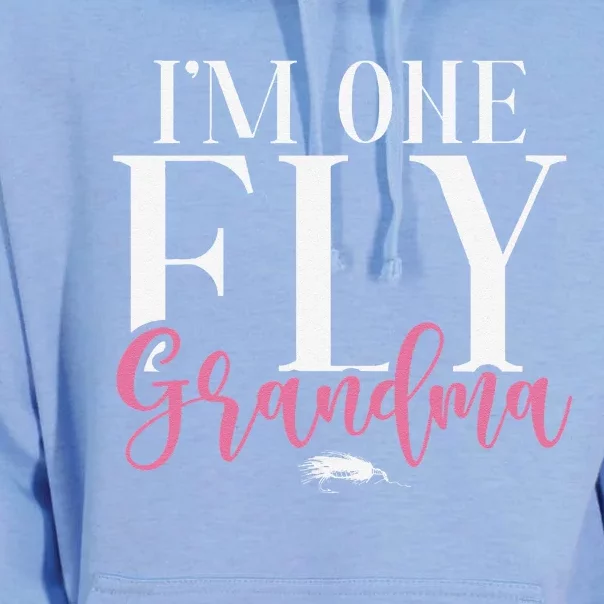 Im One Fly Grandma Fly Fishing Grandma Unisex Surf Hoodie