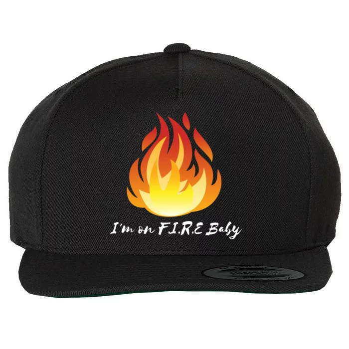 Im On Fire Financial Freedom Funny Gift Wool Snapback Cap