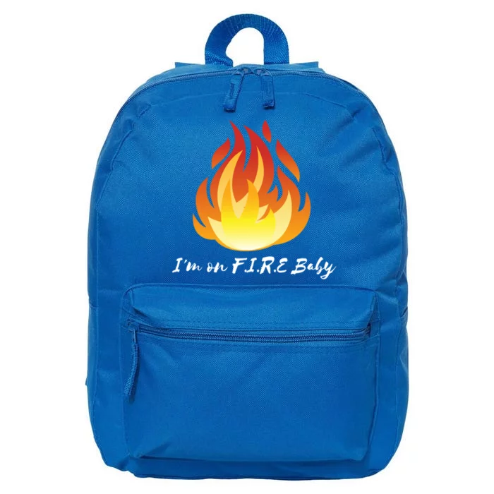 Im On Fire Financial Freedom Gift 16 in Basic Backpack