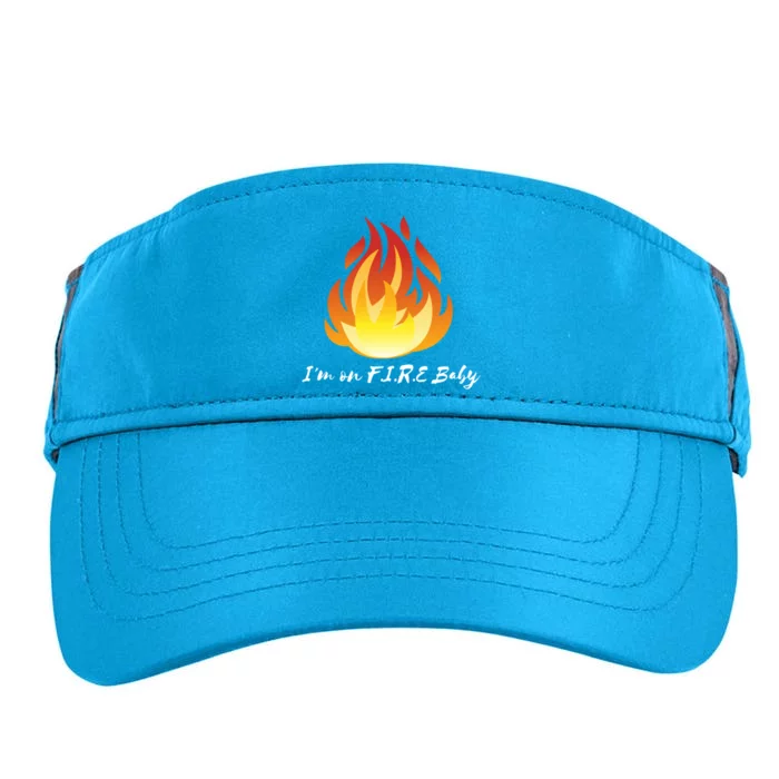 Im On Fire Financial Freedom Gift Adult Drive Performance Visor