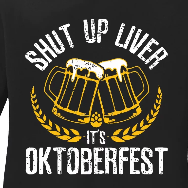 Its Oktoberfest Funny German Beer Drinking Ladies Long Sleeve Shirt