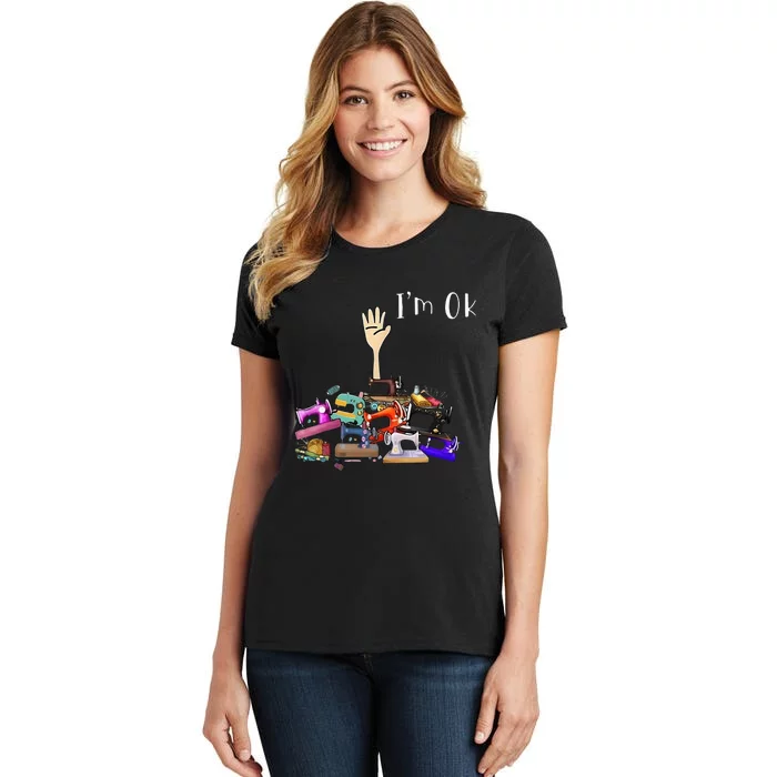 Im Ok Funny Sewing Machine For Sewing Lover Women's T-Shirt