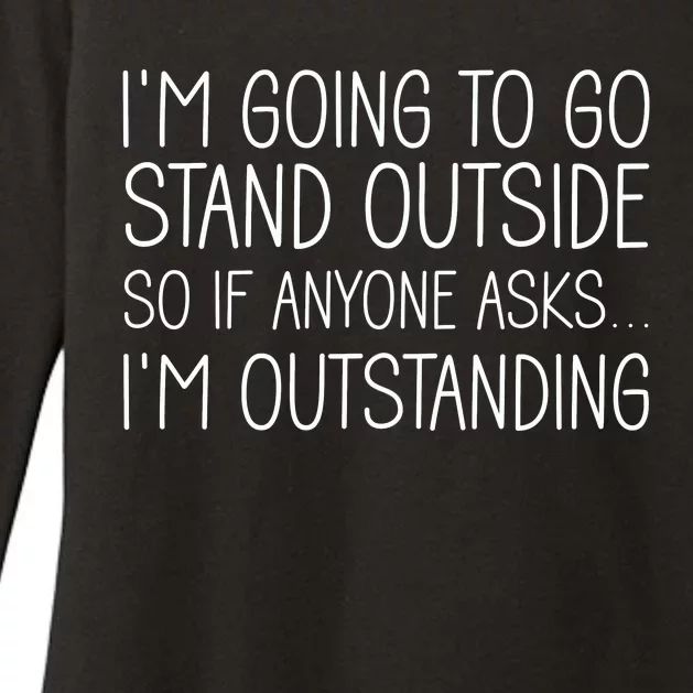 IM Outstanding Funny Sarcasm Graphic Womens CVC Long Sleeve Shirt