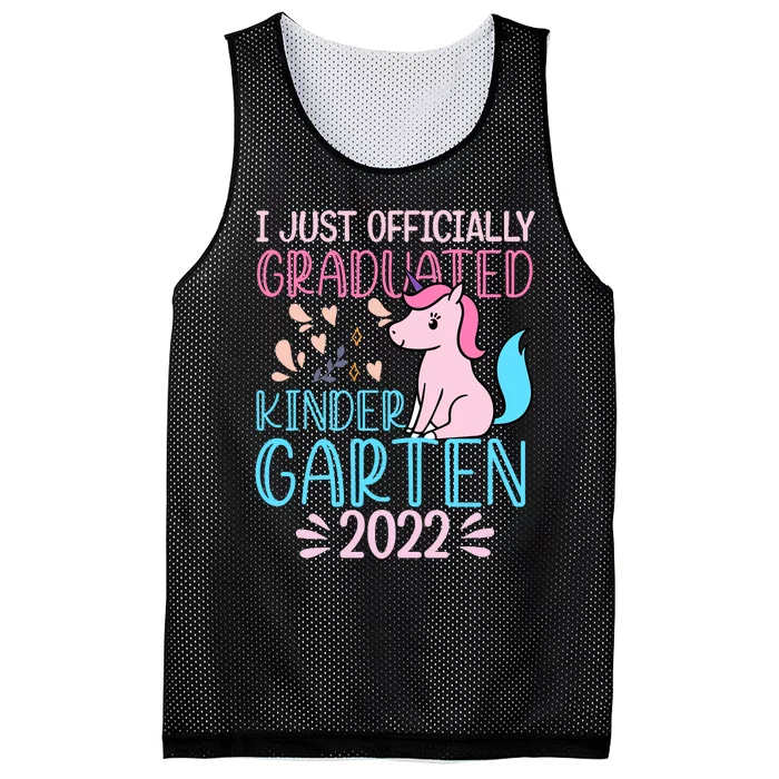 I Officially Graduated Kindergarten Mesh Reversible Basketball Jersey Tank