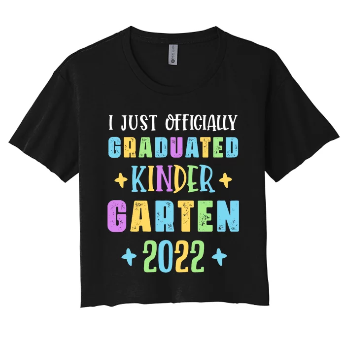 I Officially Graduated Kindergarten Women's Crop Top Tee