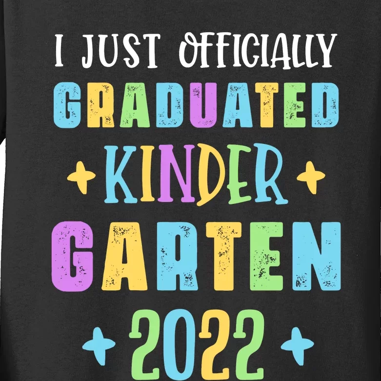 I Officially Graduated Kindergarten Kids Long Sleeve Shirt