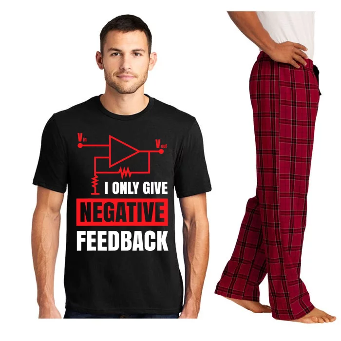 I Only Give Negative Feedback Electrical Funny Engineer Pajama Set