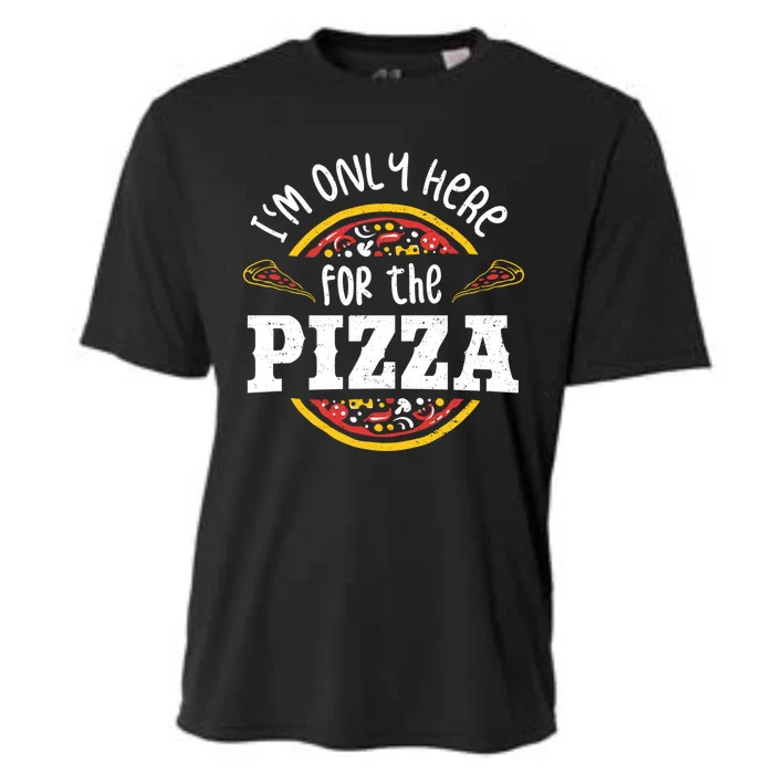 I'm Only Here For The Pizza Gift Pizza Cool Gift Cooling Performance Crew T-Shirt