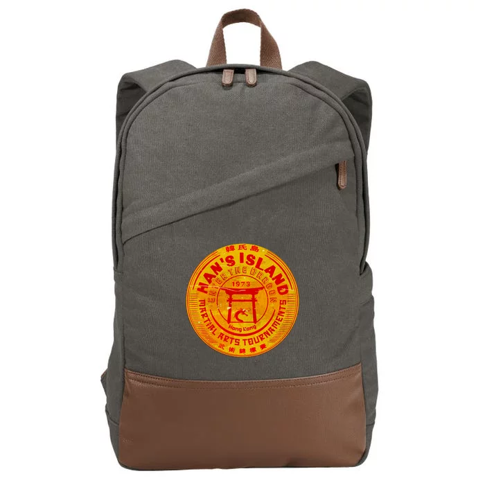 Island Of Han Martial Arts Tournament Cotton Canvas Backpack