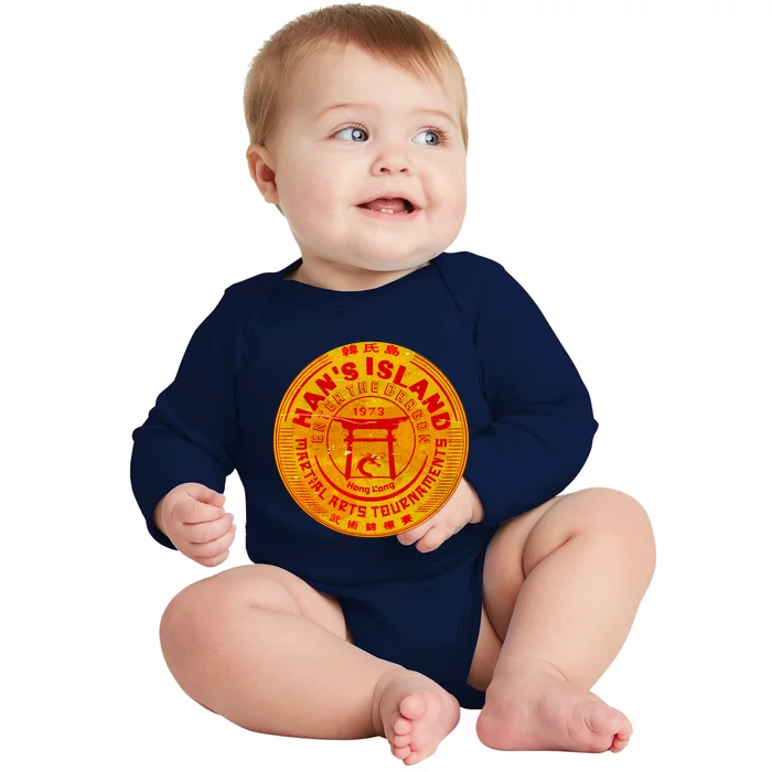 Island Of Han Martial Arts Tournament Baby Long Sleeve Bodysuit