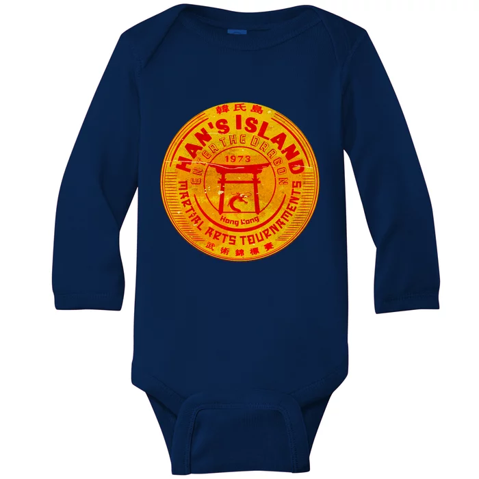 Island Of Han Martial Arts Tournament Baby Long Sleeve Bodysuit