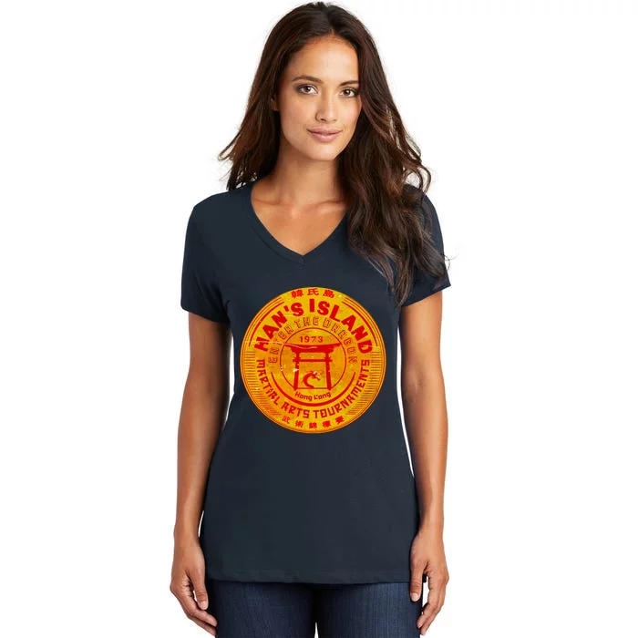 Island Of Han Martial Arts Tournament Women's V-Neck T-Shirt