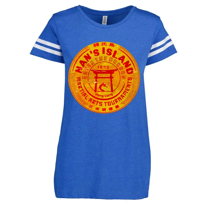 Island Of Han Martial Arts Tournament Enza Ladies Jersey Football T-Shirt