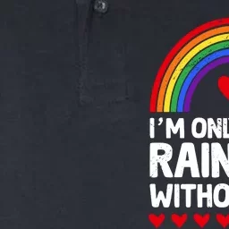 Im Only Half A Rainbow LGBT T Softstyle Adult Sport Polo