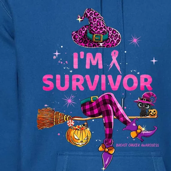 In October IM Survivor We Wear Pink Breast Cancer Premium Hoodie