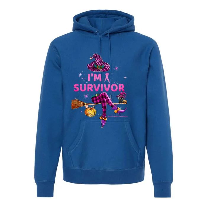 In October IM Survivor We Wear Pink Breast Cancer Premium Hoodie