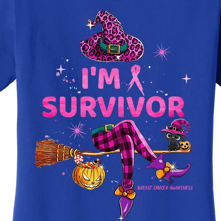 In October IM Survivor We Wear Pink Breast Cancer Women's T-Shirt