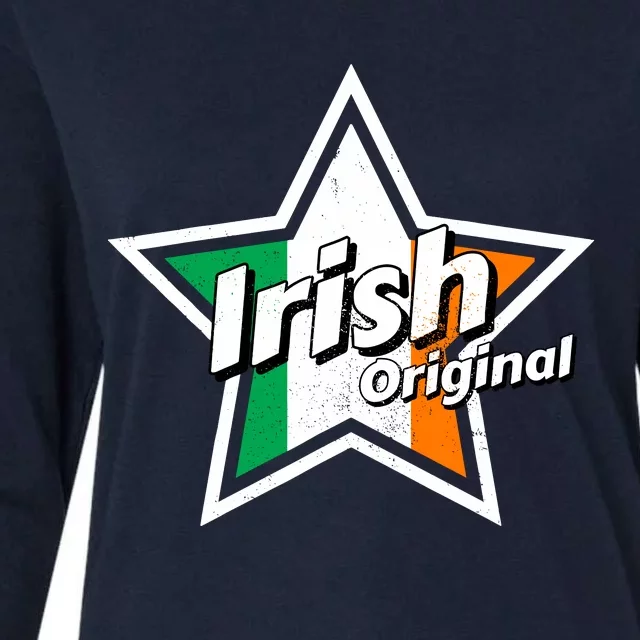 Irish Original | Ireland Flag | Prouds Irish Womens Cotton Relaxed Long Sleeve T-Shirt