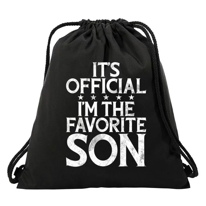 Its Official Im The Favorite Son Drawstring Bag