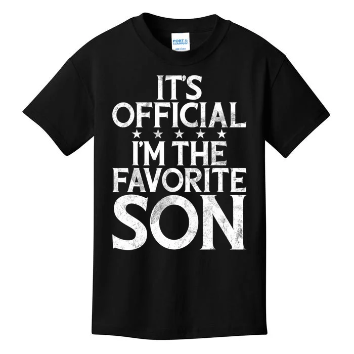 Its Official Im The Favorite Son Kids T-Shirt