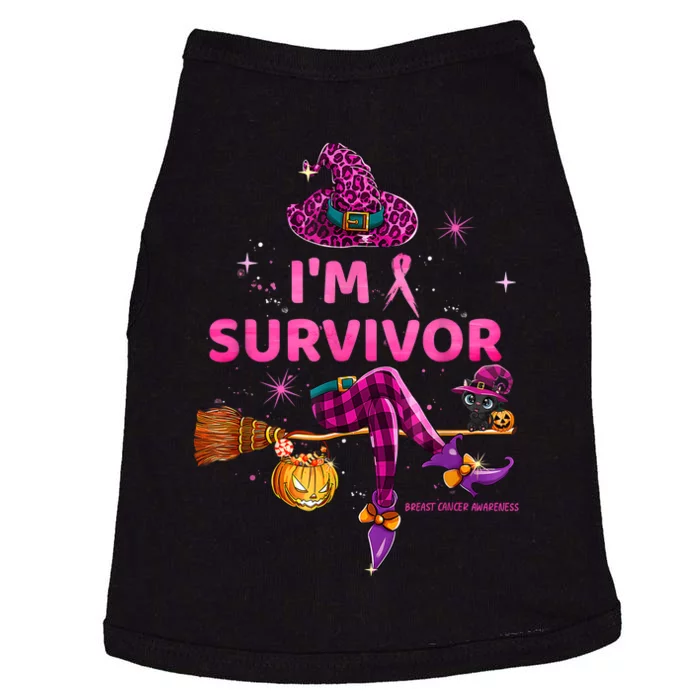 In October IM Survivor We Wear Pink Breast Cancer Doggie Tank