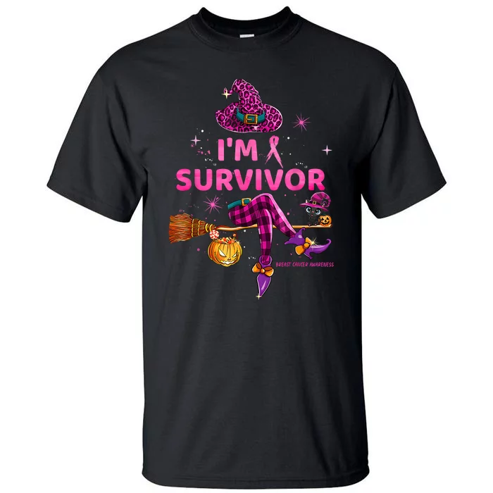 In October IM Survivor We Wear Pink Breast Cancer Tall T-Shirt