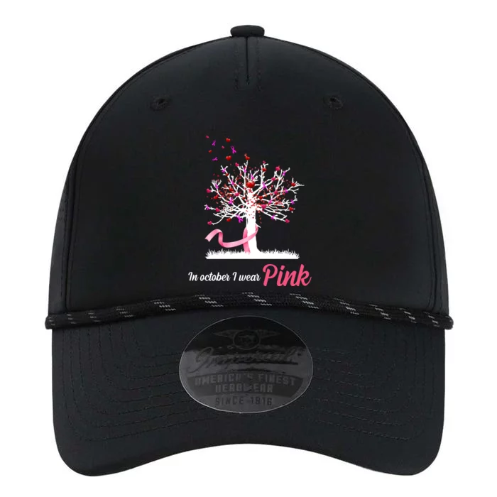 In October I Wear Pink Breast Cancer Tree Of Life Performance The Dyno Cap