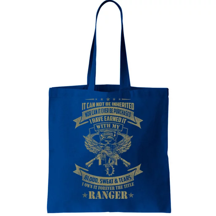 I Own It Forever The Title US Army Ranger Veteran Gift Tote Bag