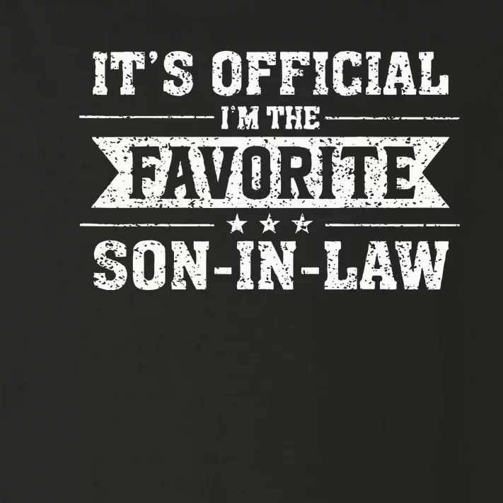 It's O.fficial I'm The Favorite SoninLaw Toddler Long Sleeve Shirt