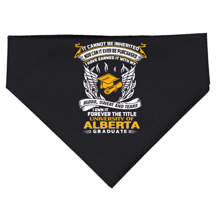 I Own It Forever The Title University Of Alberta Graduate USA-Made Doggie Bandana