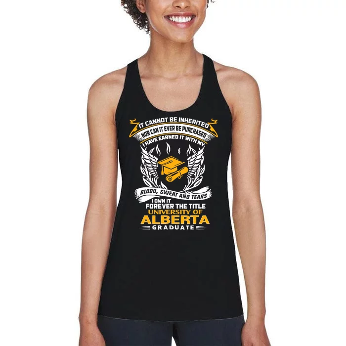 I Own It Forever The Title University Of Alberta Graduate Women's Racerback Tank