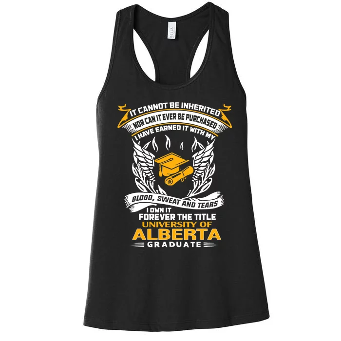 I Own It Forever The Title University Of Alberta Graduate Women's Racerback Tank