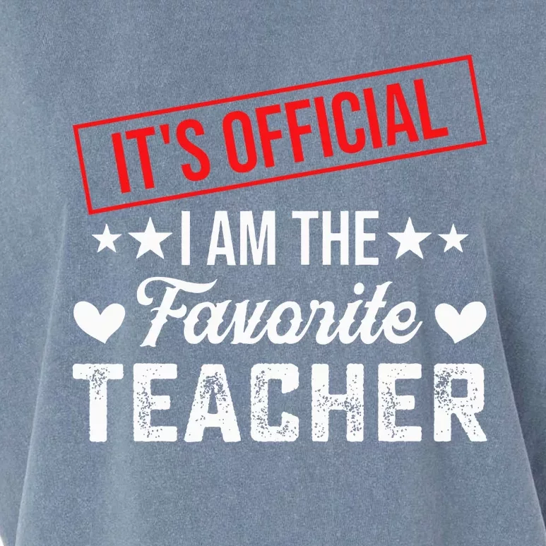 It's O.fficial I'm The Favorite Teacher Garment-Dyed Women's Muscle Tee